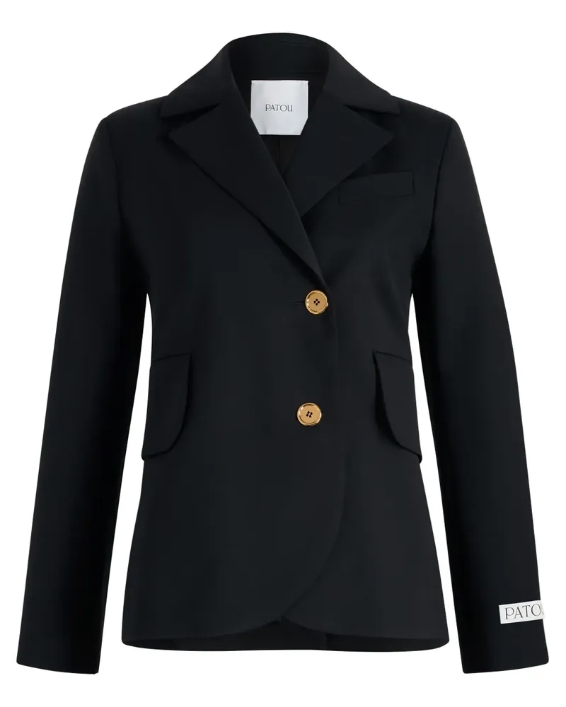 Patou Twill-Blazer mit Gürtel - Schwarz Schwarz
