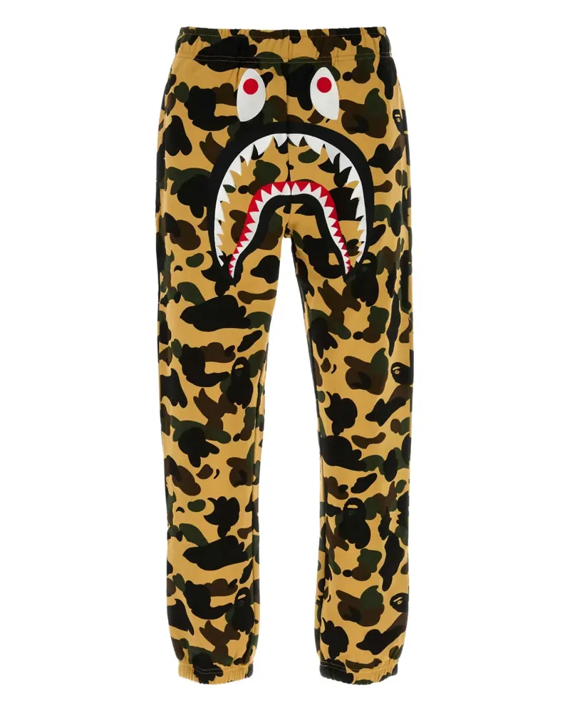 BAPE camouflage-pattern track pants - Gelb Gelb