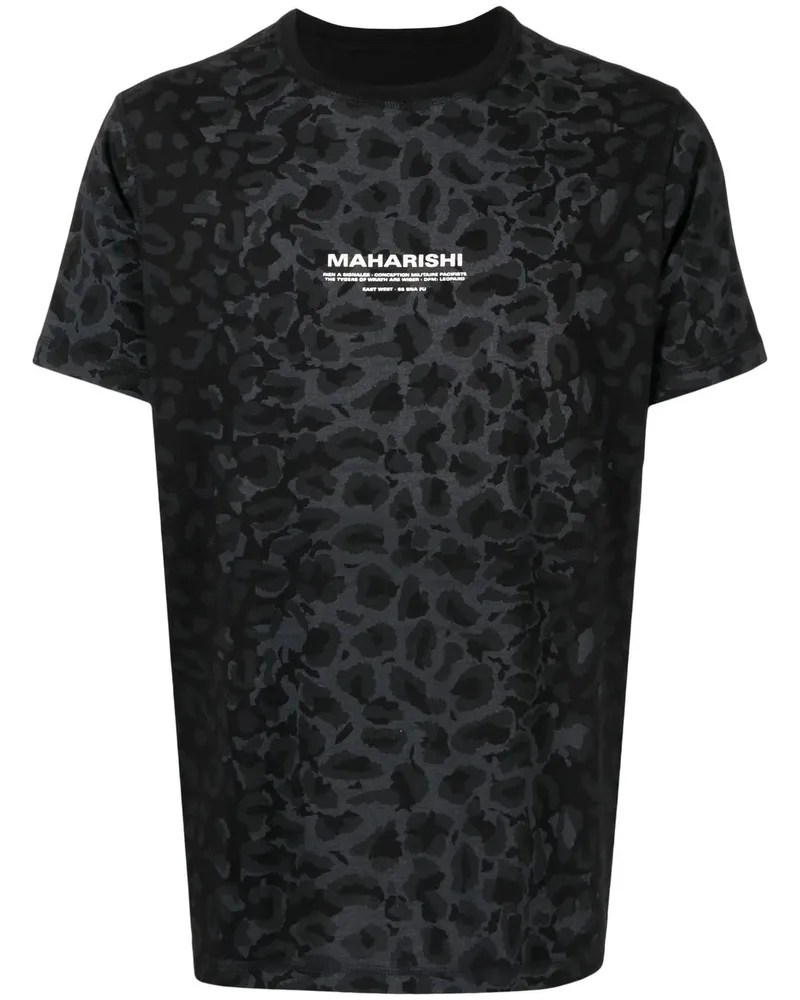 maharishi T-Shirt aus Bio-Baumwolle - Schwarz Schwarz