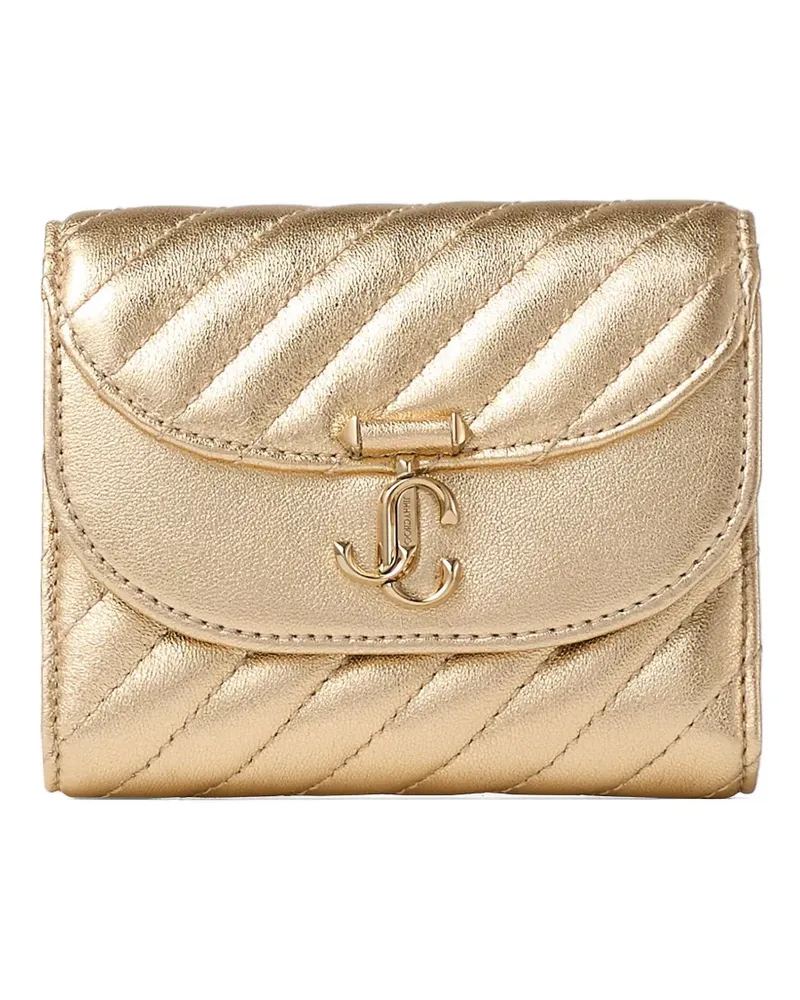 Jimmy Choo Curve Marinda quilted wallet - Gold Gold