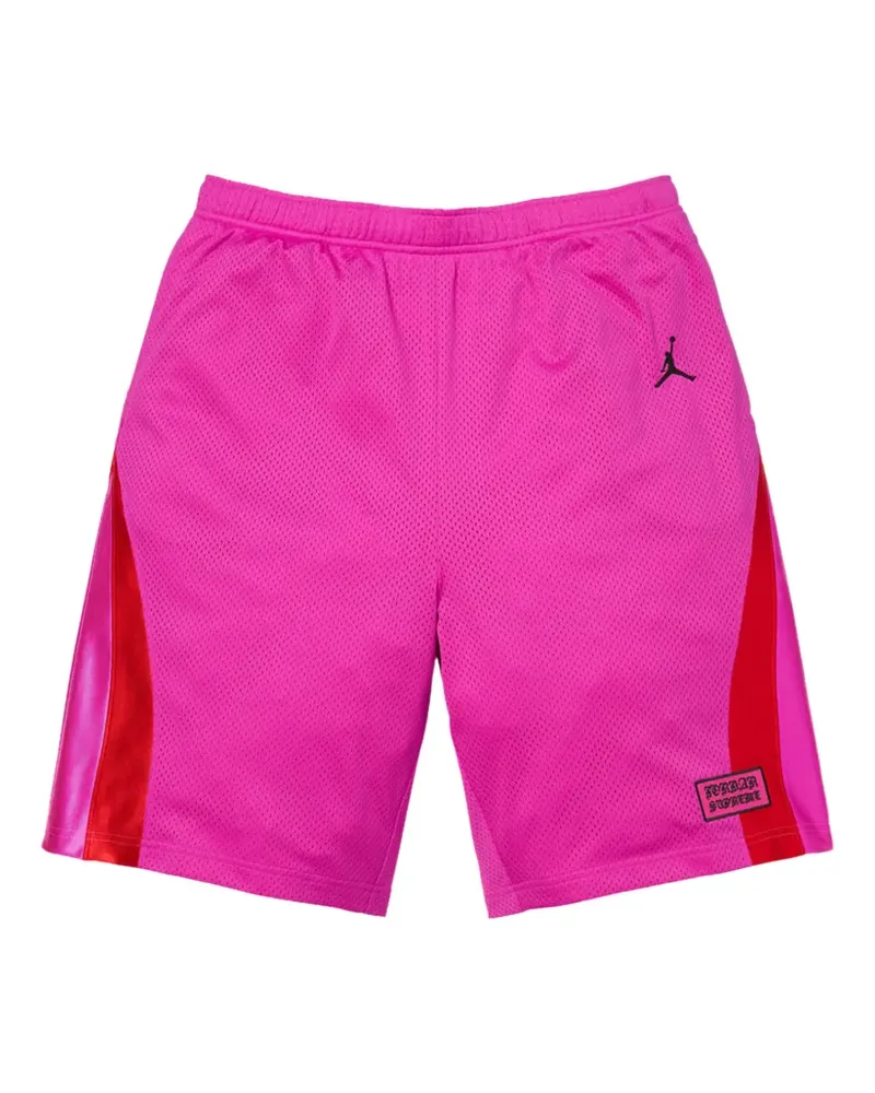 Supreme Being x Jordan logo-patch shorts - Rosa Rosa