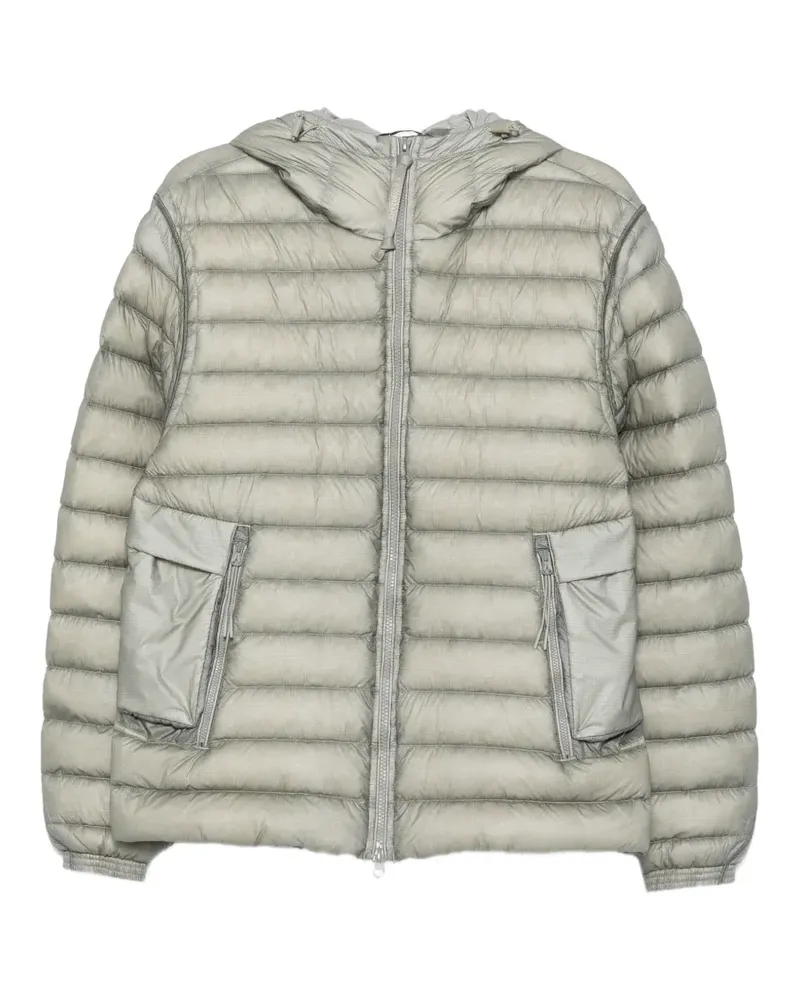 C.P. Company Gesteppte Jacke mit Goggle-Detail - Grün Grün