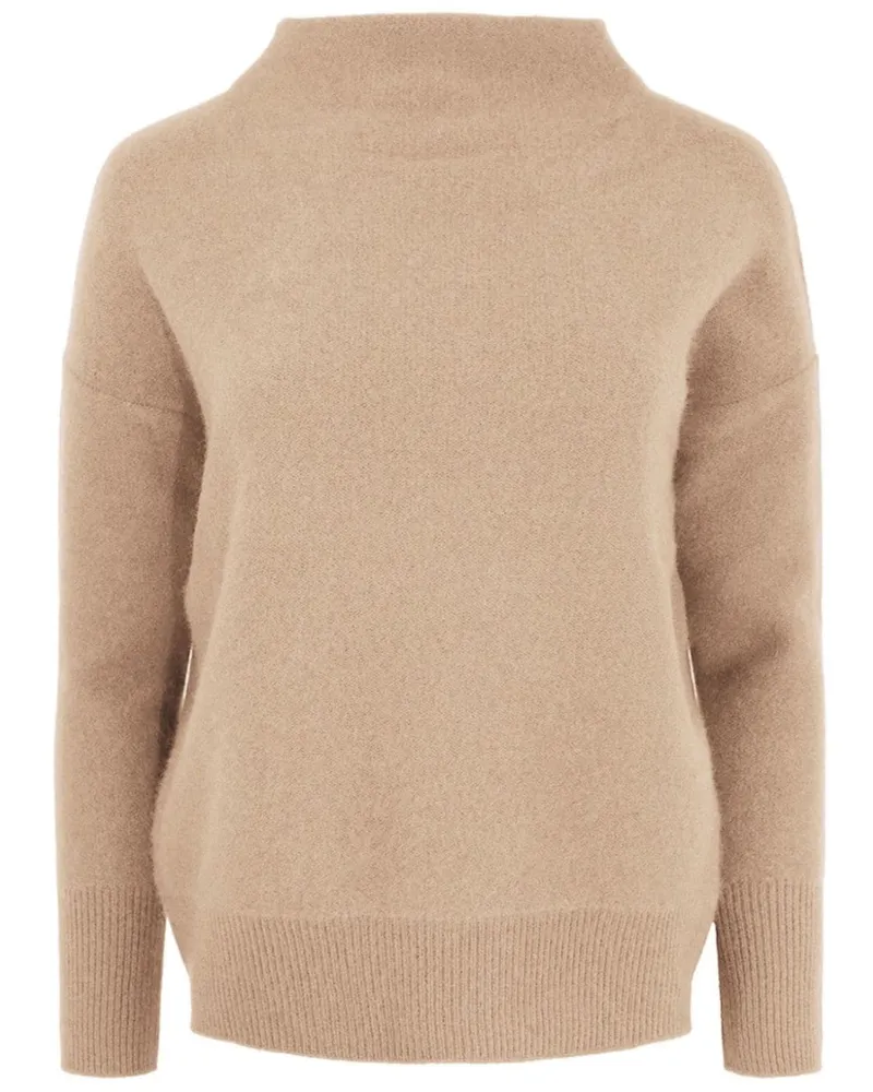 Vince Kaschmirpullover mit Stehkragen - Nude Nude