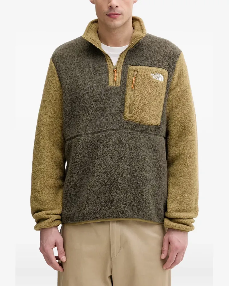 The North Face Yumiori Sweatshirt in Colour-Block-Optik - Grün Grün
