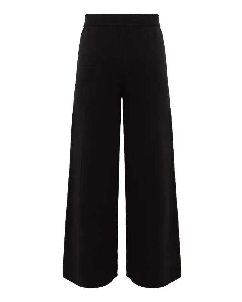 Laneus Gestrickte Hose mit weitem Bein - Schwarz Schwarz