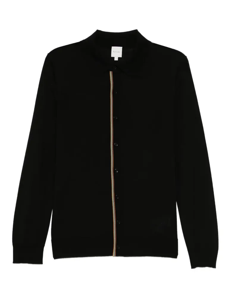 Paul Smith Gestreifter Cardigan - Schwarz Schwarz