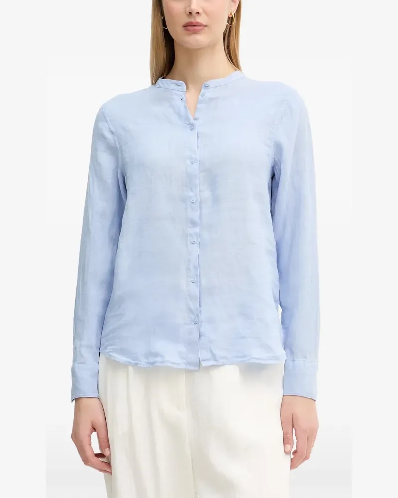 Mos Mosh Artina mandarin-collar long-sleeve shirt - Blau Blau