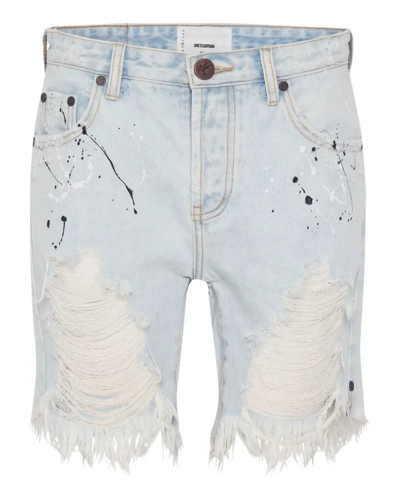 One Teaspoon Stevie Jeans-Shorts - Blau Blau