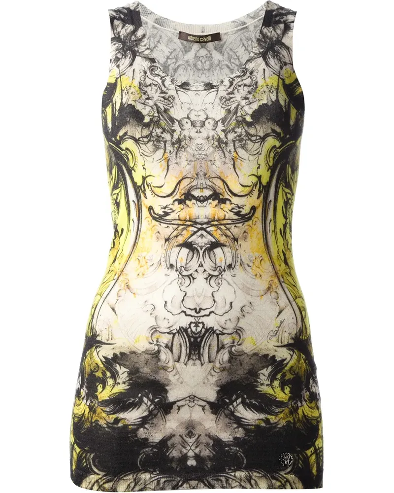 Roberto Cavalli printed tank top - Gelb Gelb