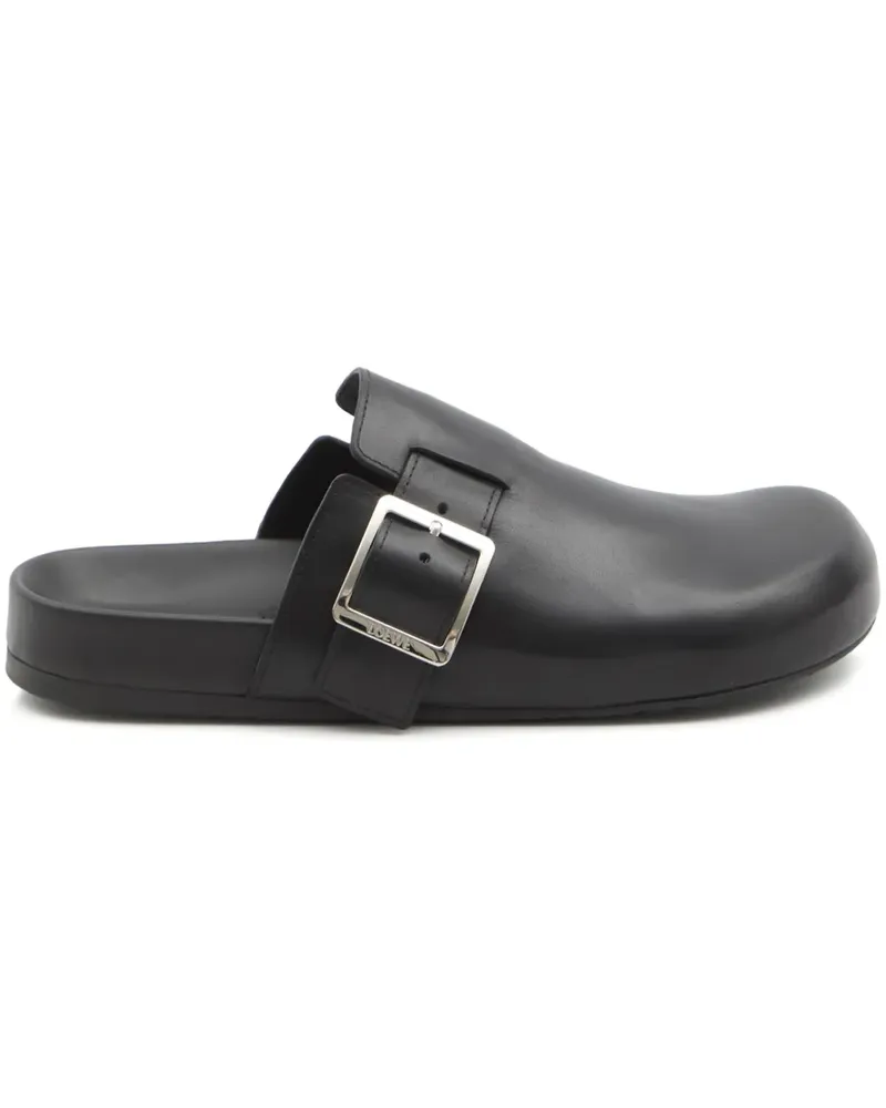 Loewe Clogs mit Schnalle - Schwarz Schwarz