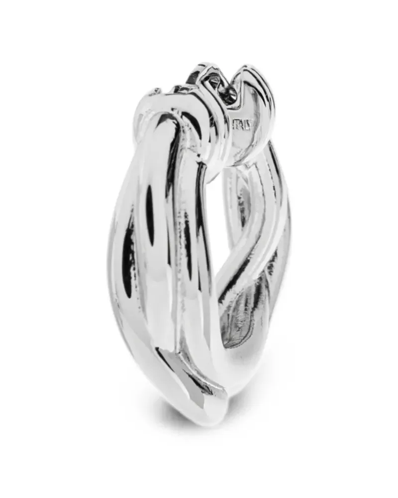 Jil Sander Creole mit gedrehtem Design - Silber Silber