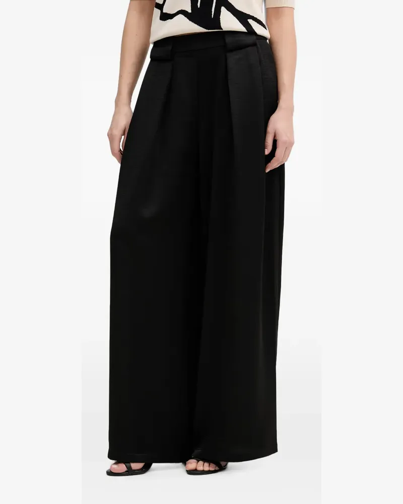 DKNY Palazzohose mit elastischem Bund - Schwarz Schwarz