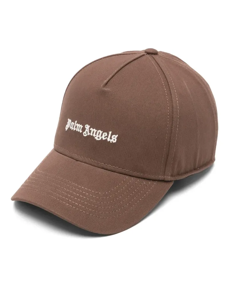 Palm Angels Baseballkappe mit Logo-Stickerei - Braun Braun