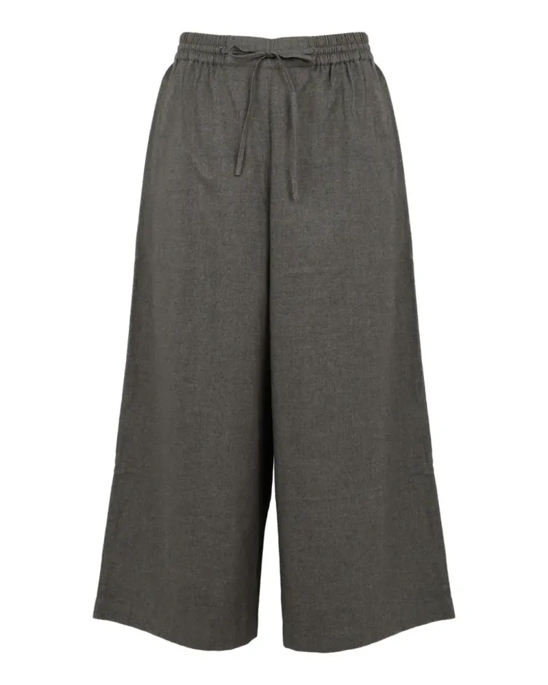 Yves Salomon drawstring wide-leg trousers - Grau Grau