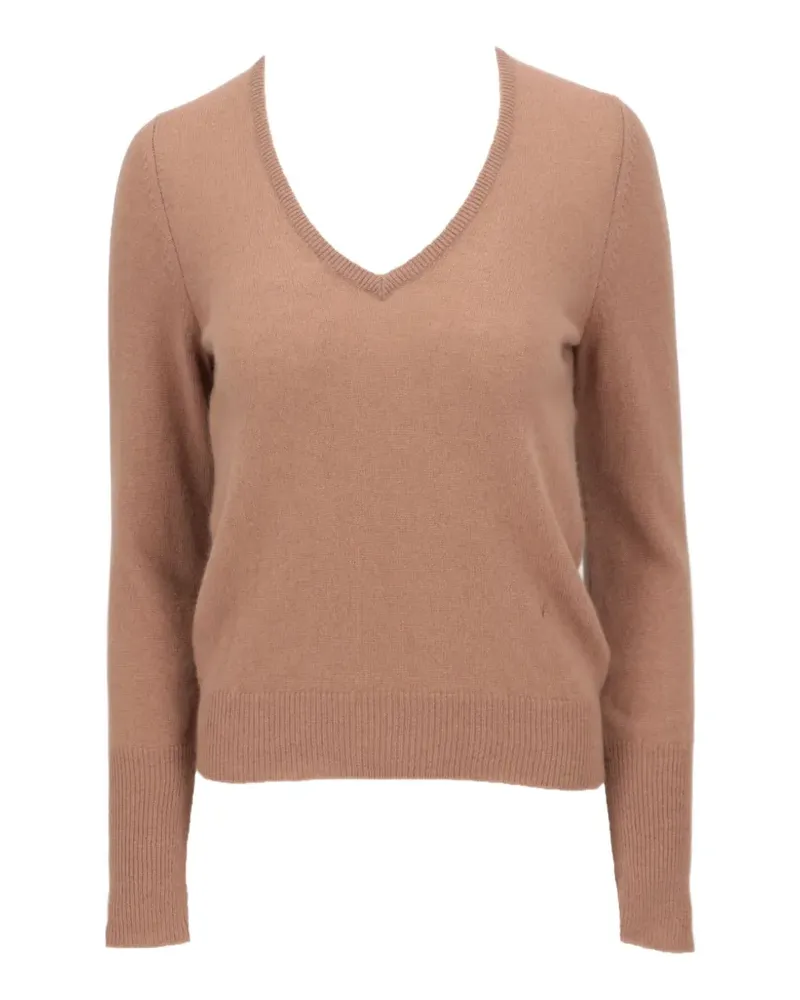 Isaia V-neck knit sweater - Nude Nude