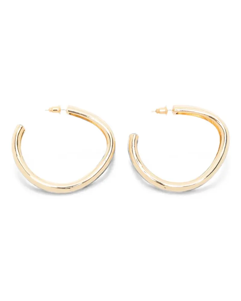 Joseph Bean XL organic-shape hoop earrings - Gold Gold
