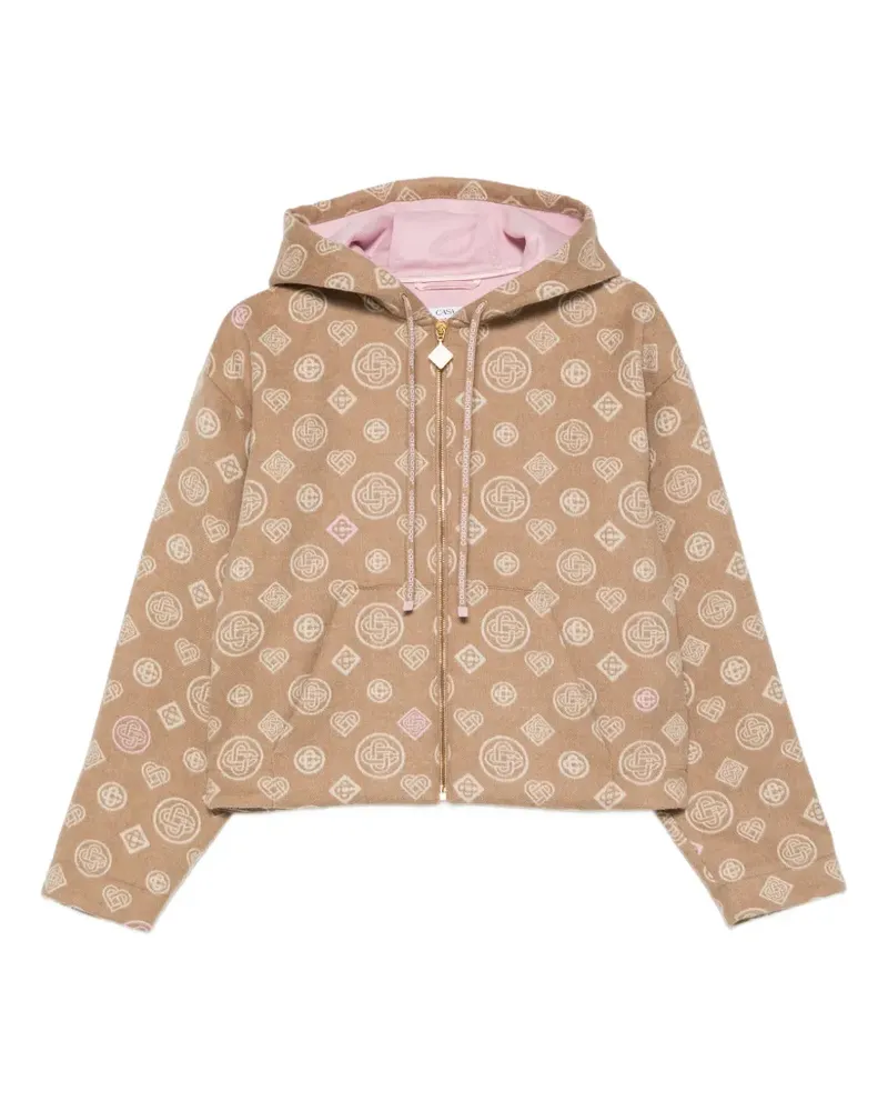 Casablanca Paris hooded jacket - Braun Braun