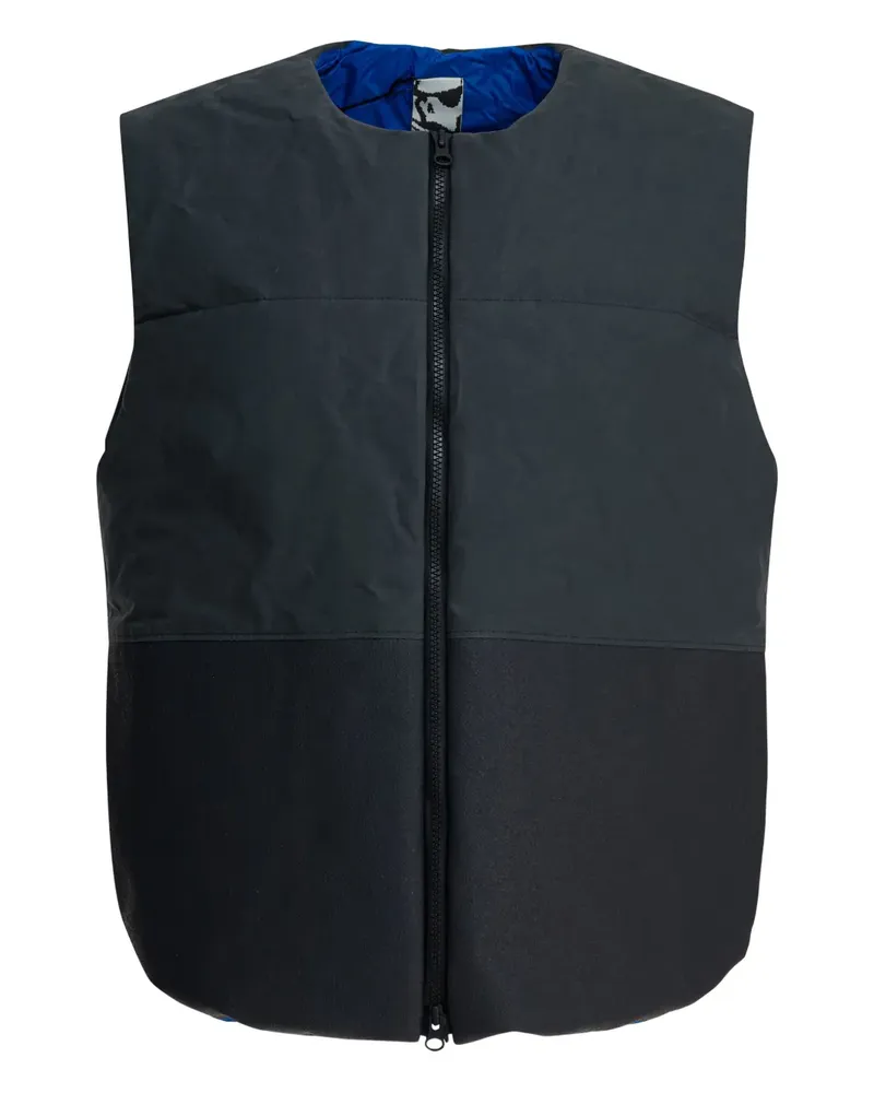 GR10K zip padded coat - Schwarz Schwarz