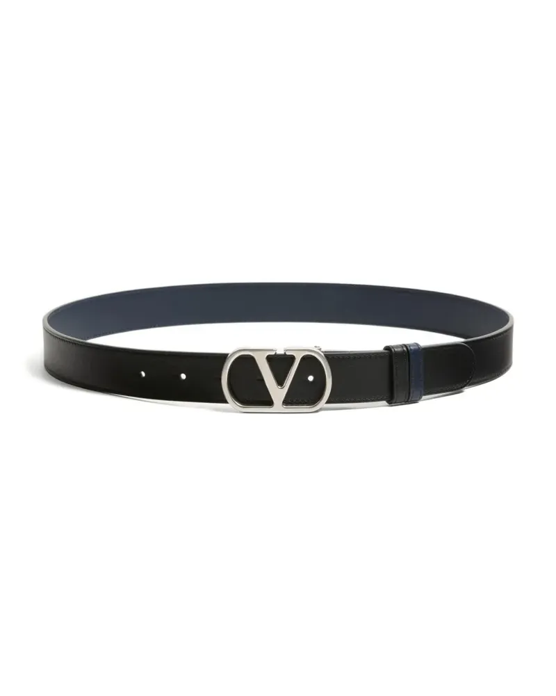 Valentino Garavani VLogo Signature Gürtel 30mm - Schwarz Schwarz