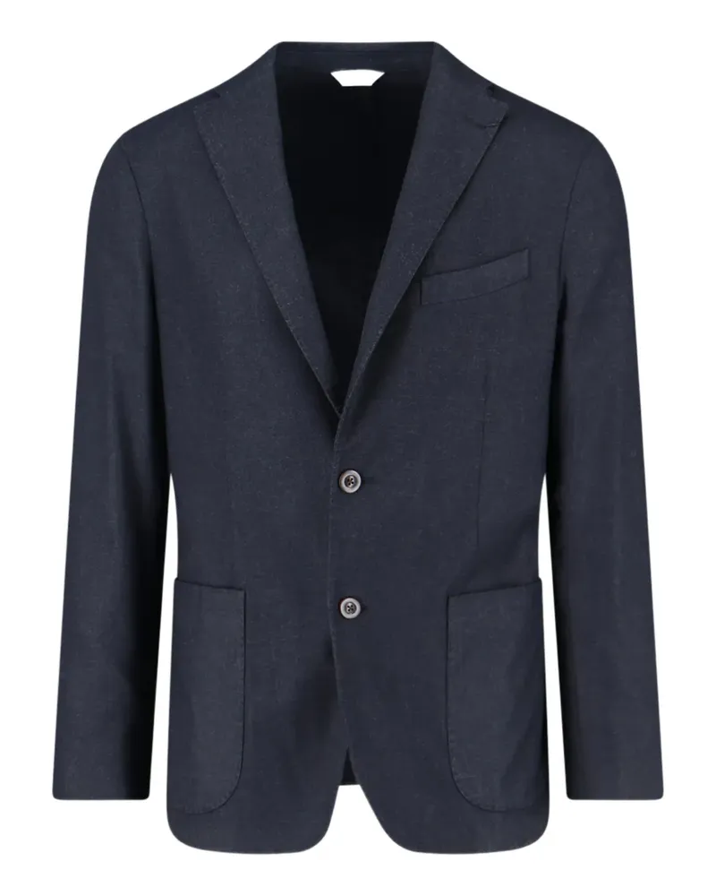 Boglioli Sakko mit aufgesetzten Taschen - Blau Blau
