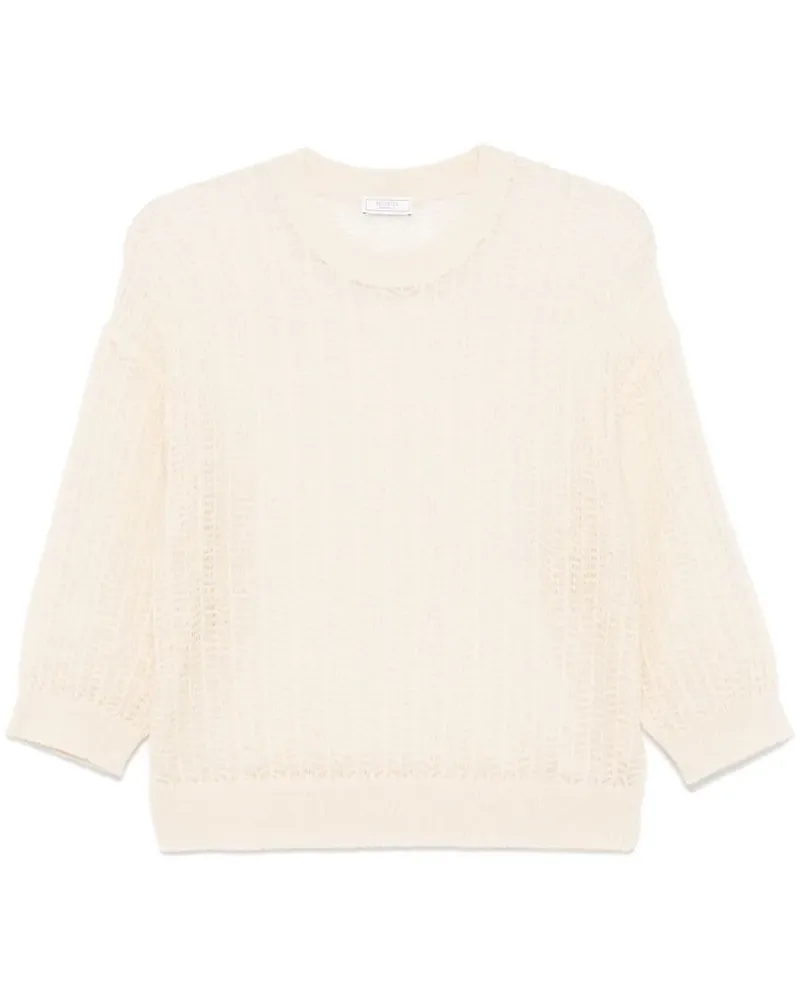 Peserico Lurex-Pullover aus Trikotstrick - Gelb Gelb