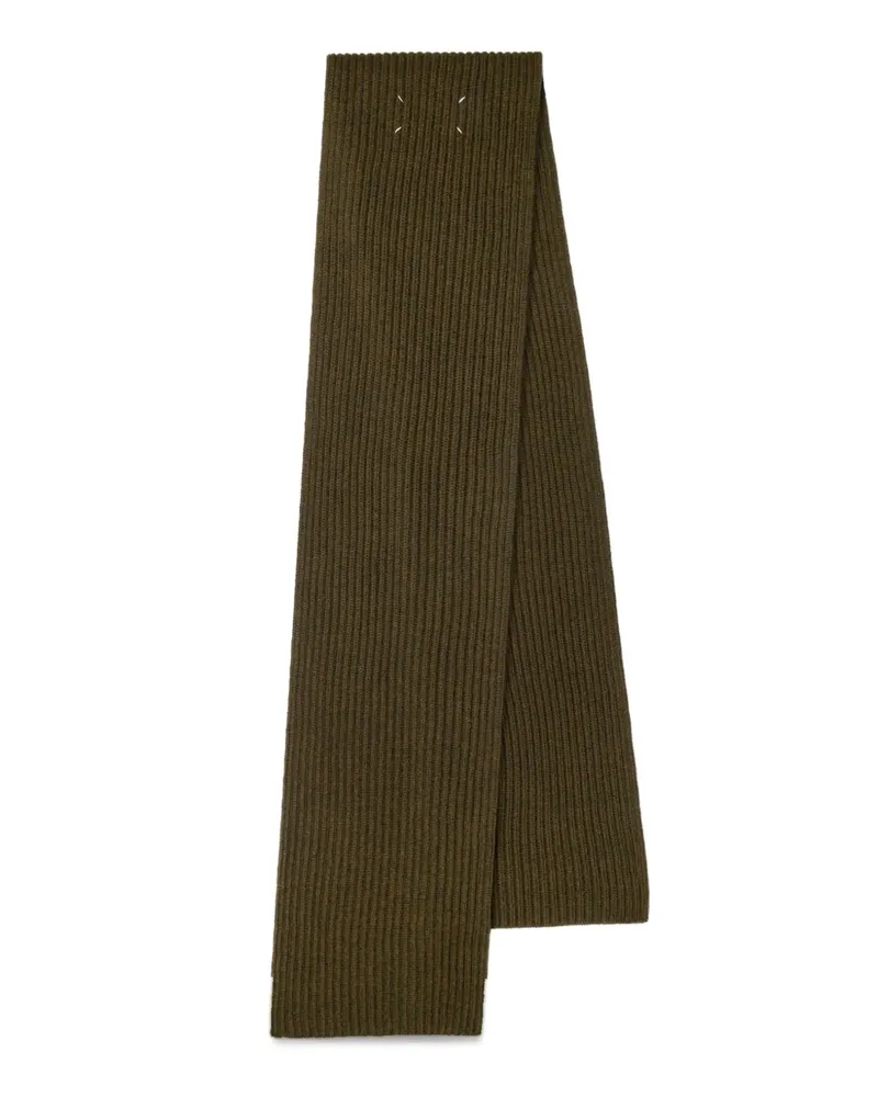 Maison Margiela Gerippter Strickschal - Grün Grün