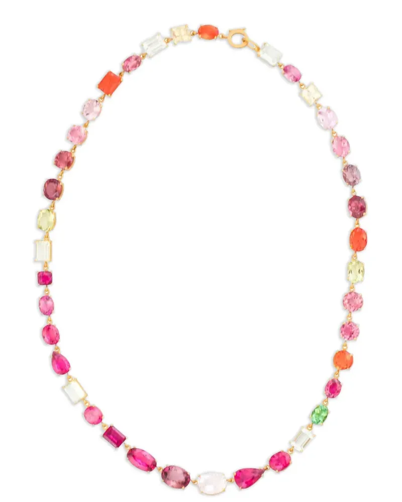 Irene Neuwirth 18kt Gemmy Gem Gelbgoldhalskette mit Schmucksteinen Gold