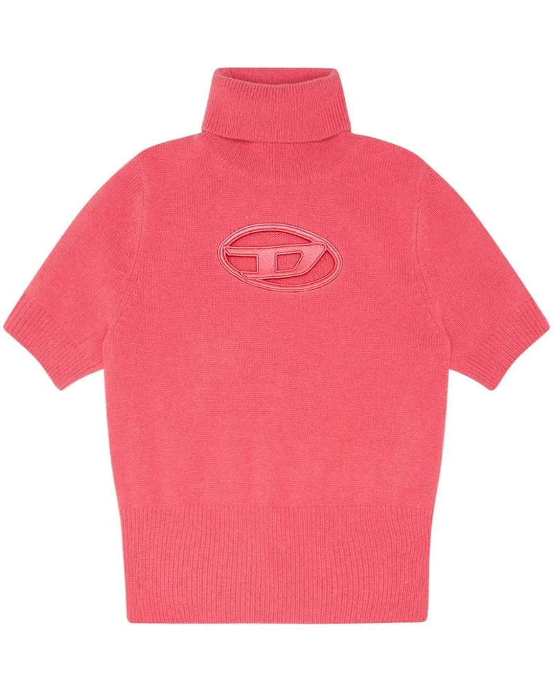 Diesel M-Argaret Pullover mit Logo-Stickerei Rosa