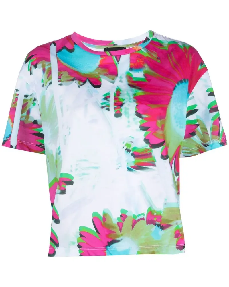 Emporio Armani Hemd mit abstraktem Blumen-Print - Rosa Rosa