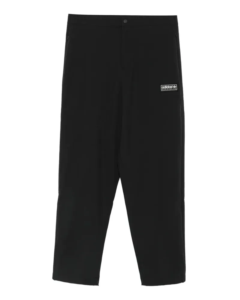 adidas Hose mit Logo-Patch - Schwarz Schwarz