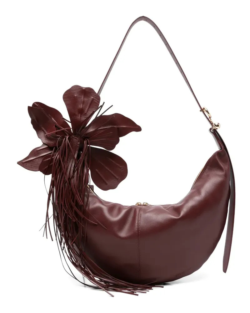 SPORTMAX Bruno flower-detail shoulder bag - Rot Rot