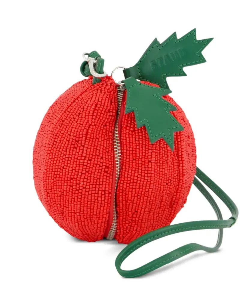 STAUD Kugel-Mini-Tasche mit Perlen - Rot Rot