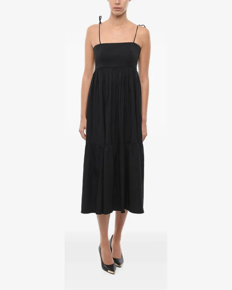 Notes du Nord Dakota Midikleid - Schwarz Schwarz