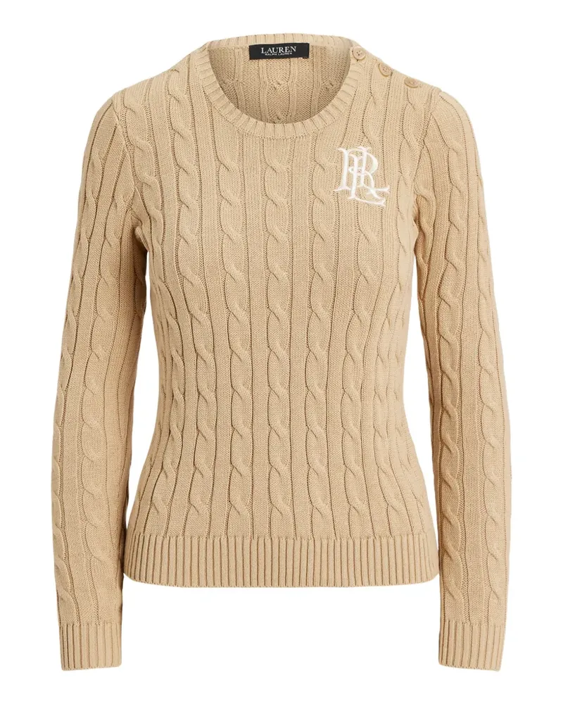 Ralph Lauren Pullover mit Zopfmuster - Nude Nude
