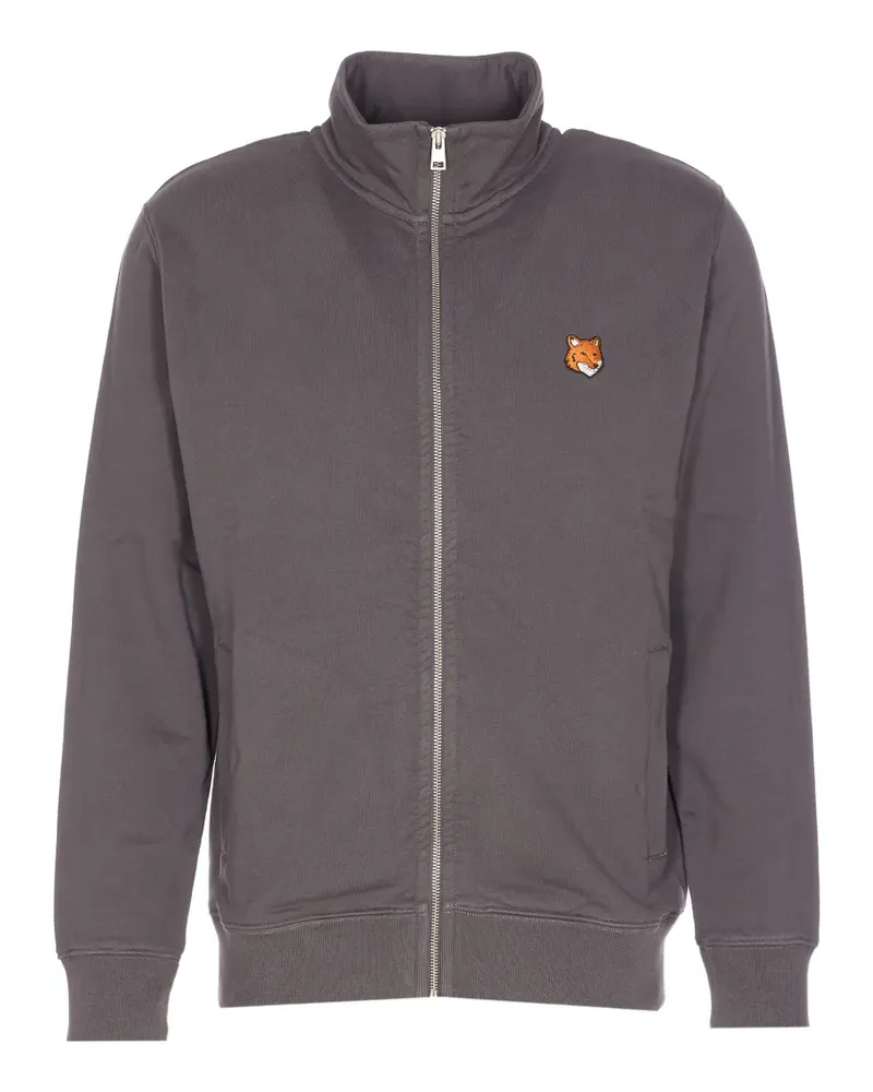 Kitsuné Fox Head zip-up sweatshirt - Grau Grau
