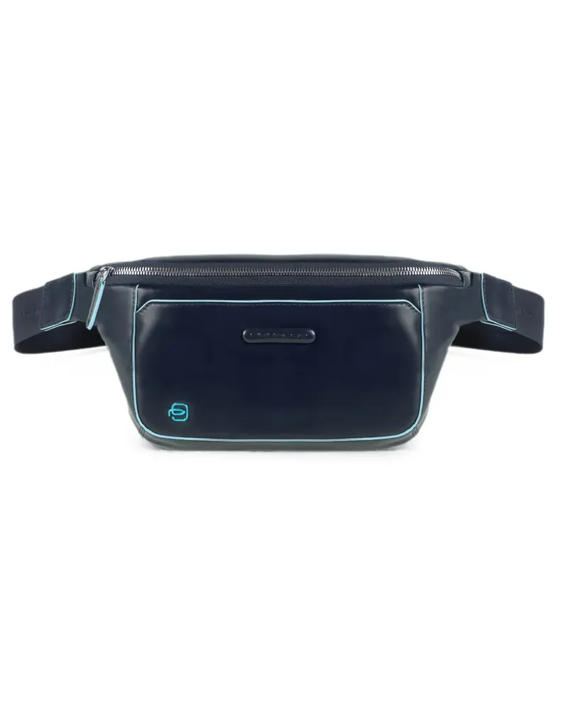 Piquadro piping-detail leather belt bag - Blau Blau