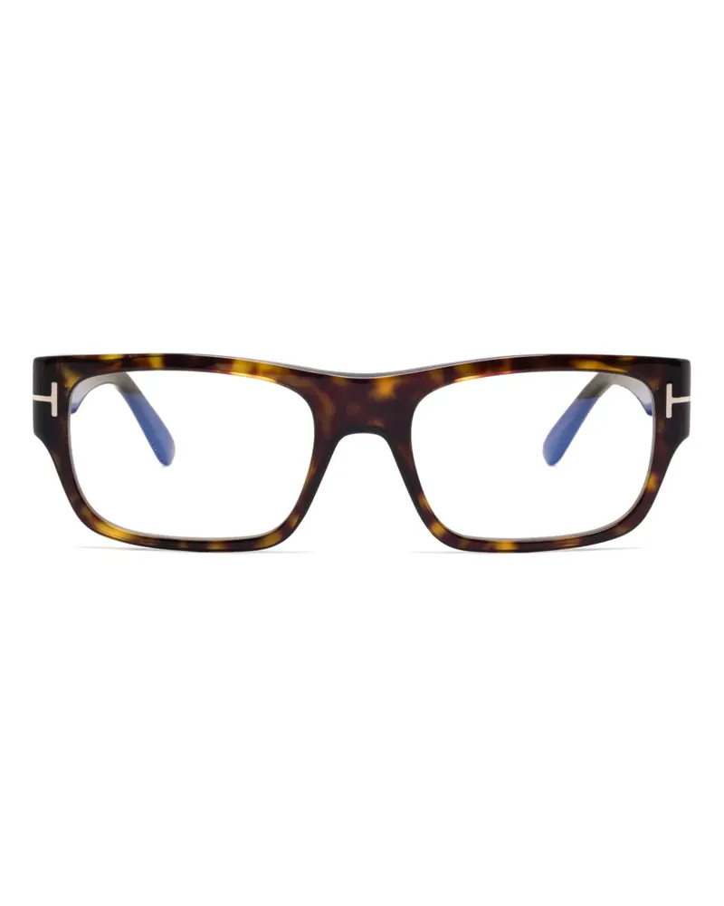 Tom Ford Brille mit eckigem Gestell - Braun Braun