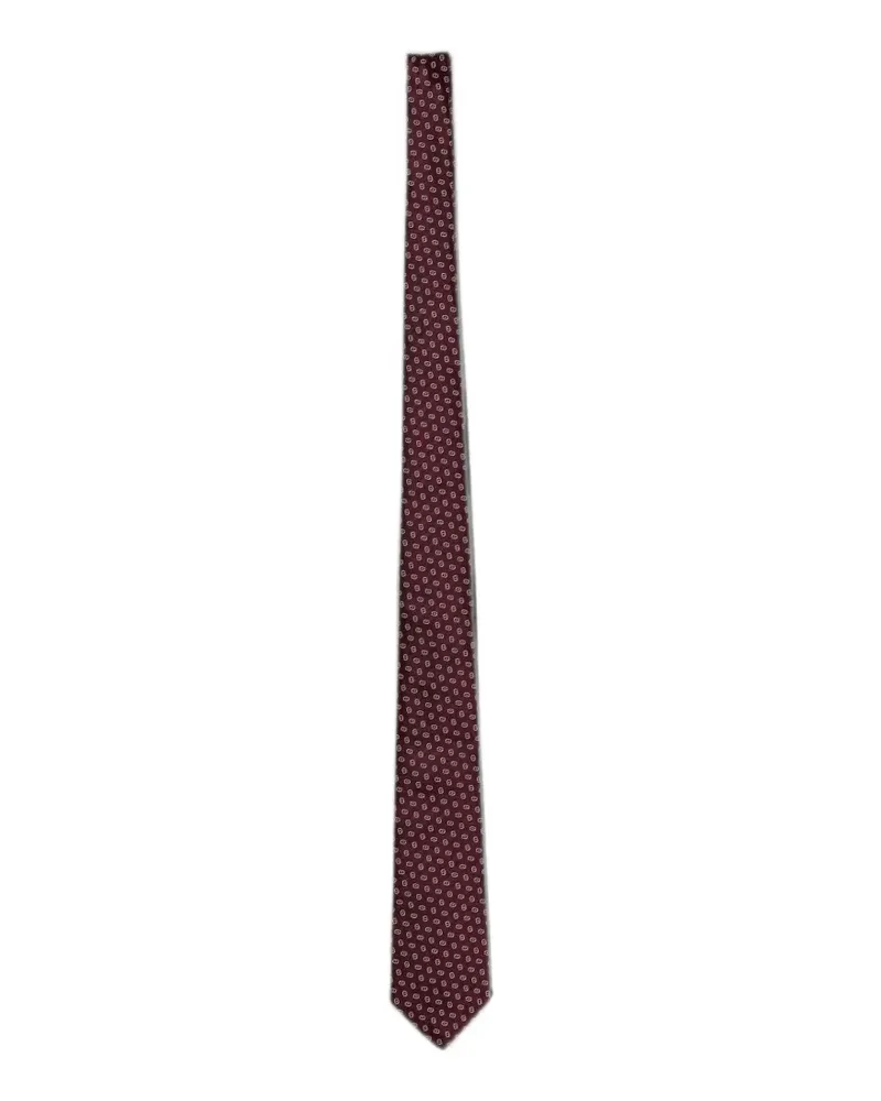 Emporio Armani jacquard silk tie - Rot Rot