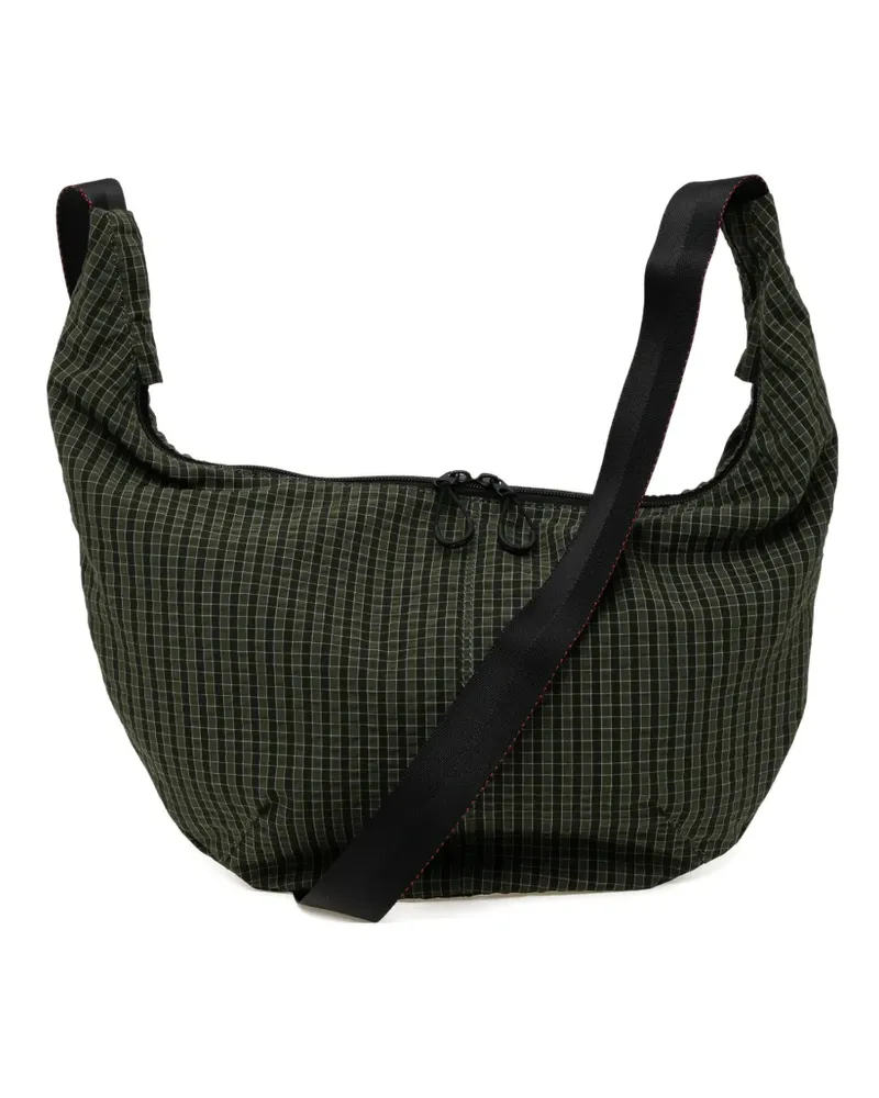 Comme des Garçons Schultertasche mit Karomuster - Grün Grün