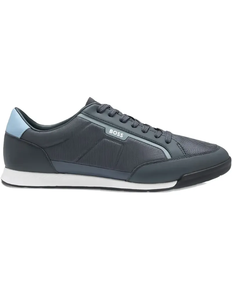 HUGO BOSS Nitan_Lowp_txthem "Navy" Sneakers - Blau Blau