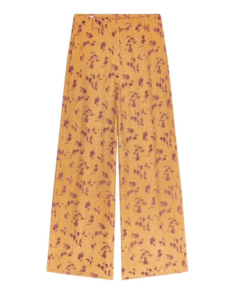 Dries van Noten Weite Jogginghose mit Jacquardmuster - Gelb Gelb