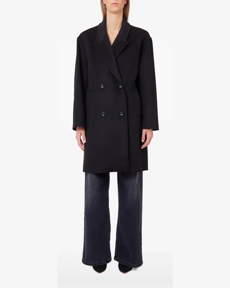Liu Jo double-breasted peak-lapel coat - Schwarz Schwarz