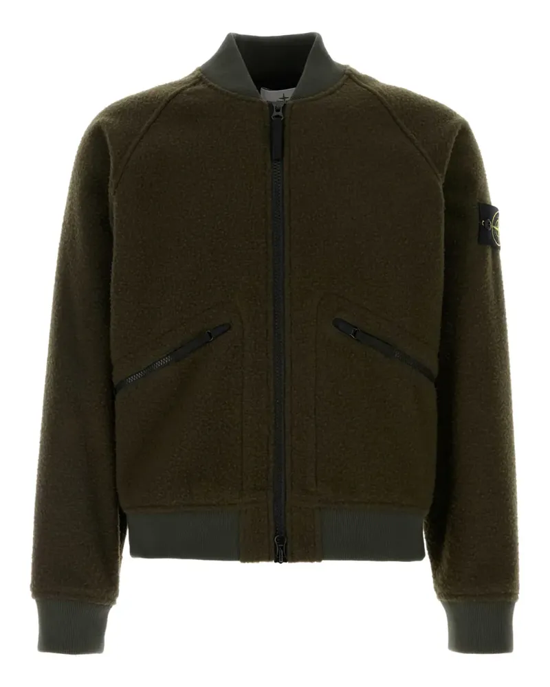 Stone Island Bomberjacke mit Reißverschlusstaschen - Grün Grün