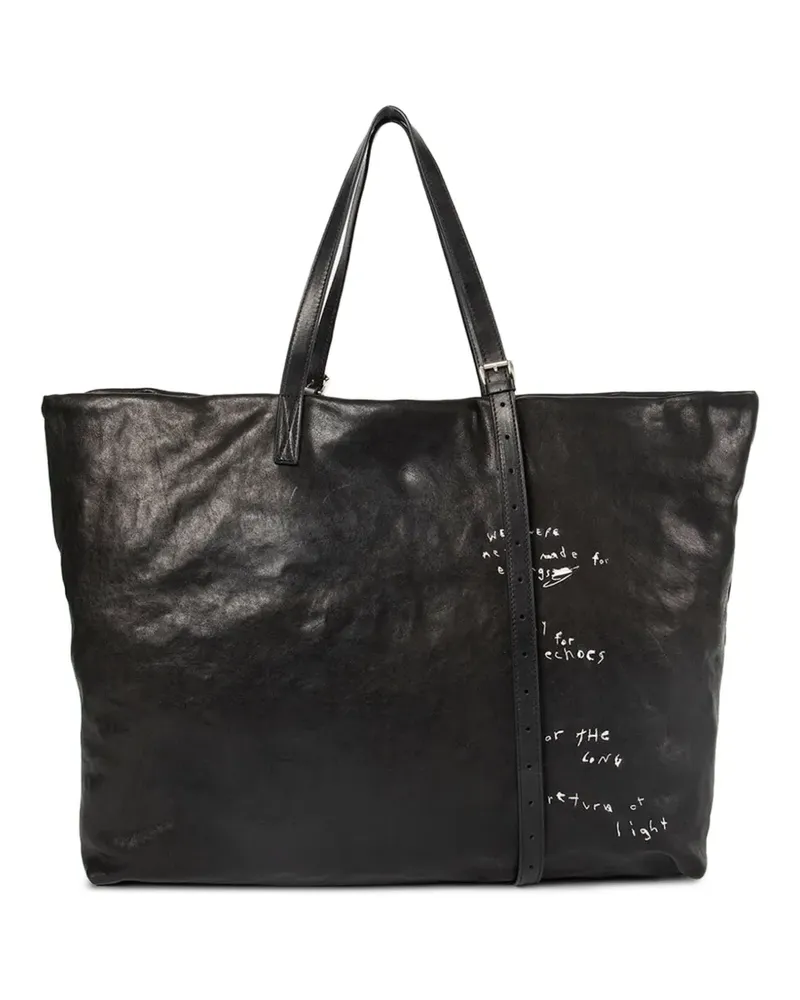 Ann Demeulemeester Bes Tote Bag - Schwarz Schwarz