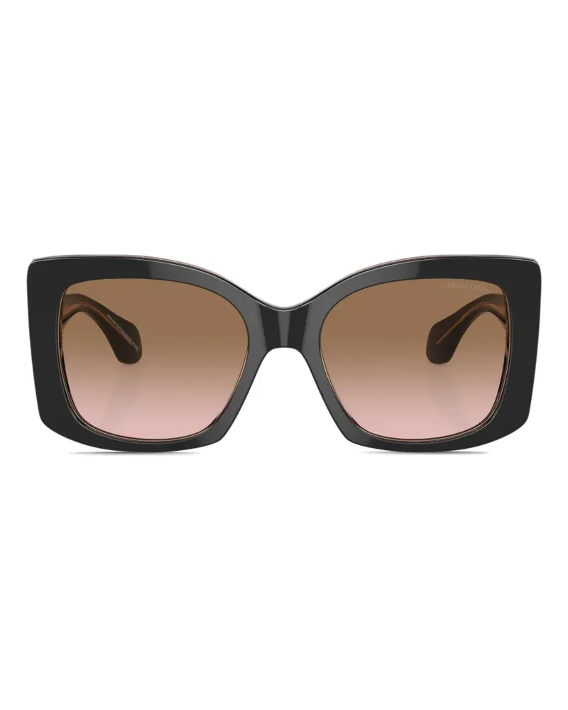 Giorgio Armani oversize-frame sunglasses - Schwarz Schwarz