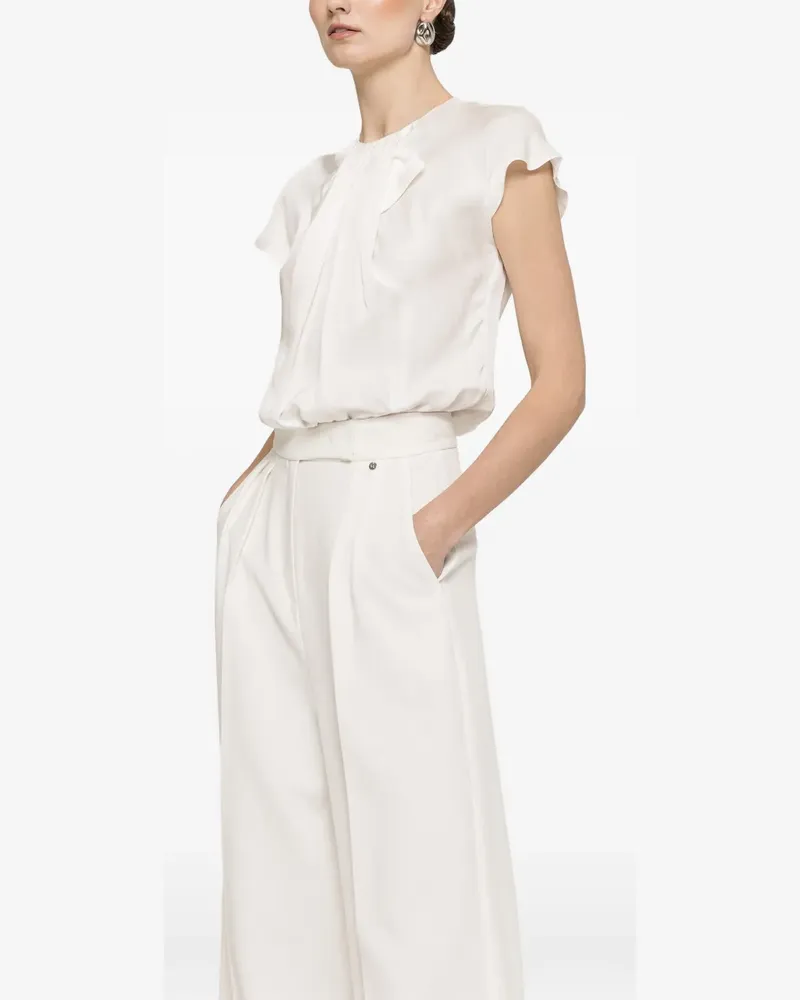 NISSA Bluse mit Faltendetail - Weiß Weiß