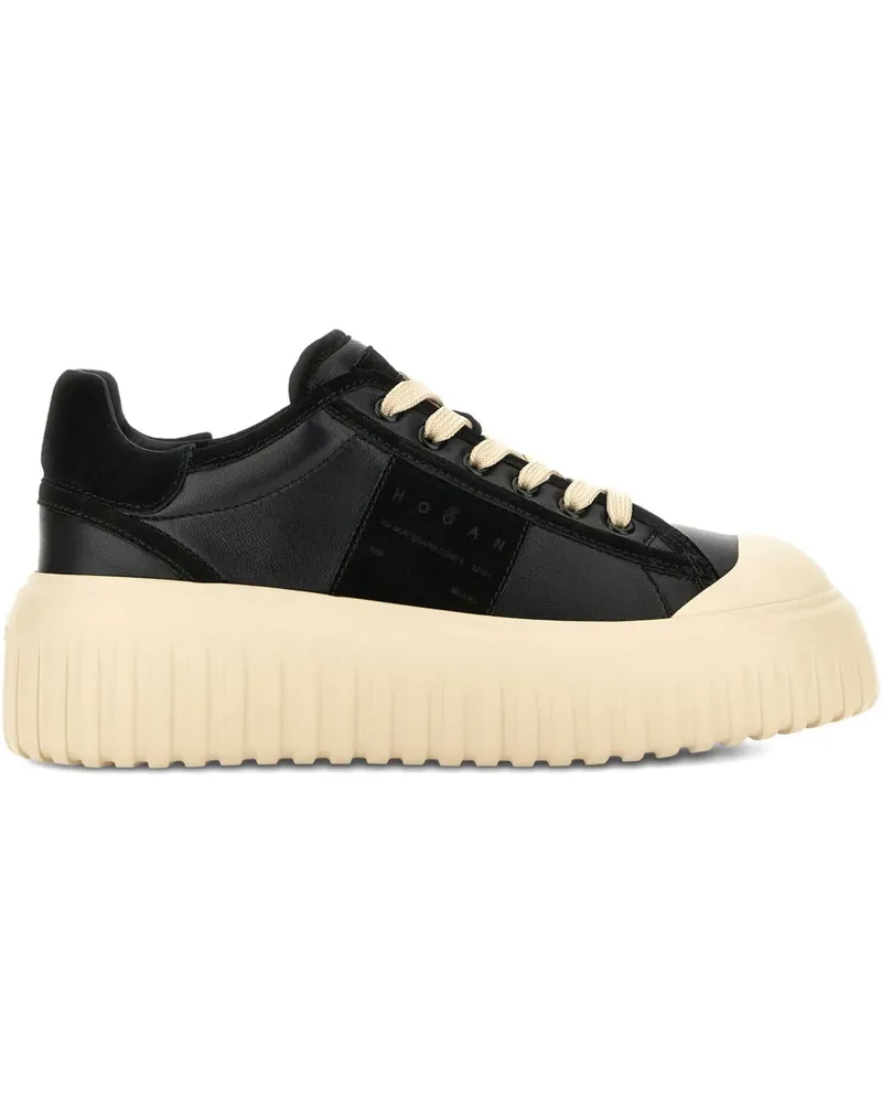 Hogan H-Stripes Sneakers - Schwarz Schwarz