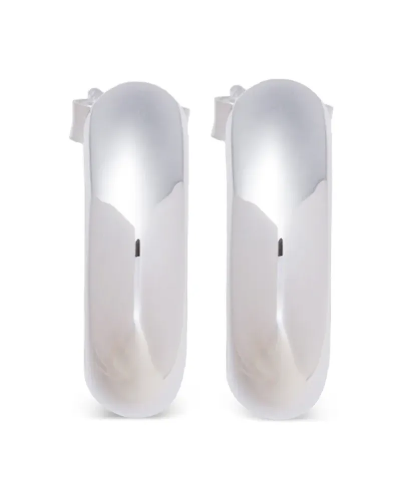 Missoma Breite Creolen - Silber Silber