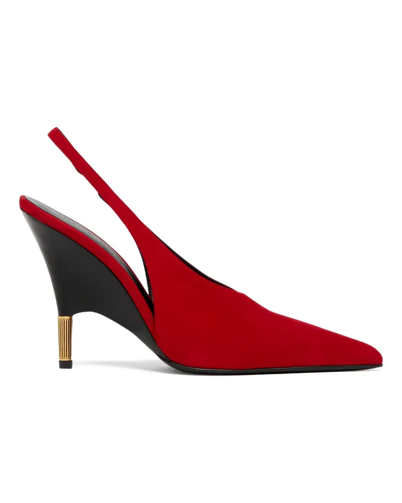 KHAITE Bella pointed-toe slingback pumps - Rot Rot