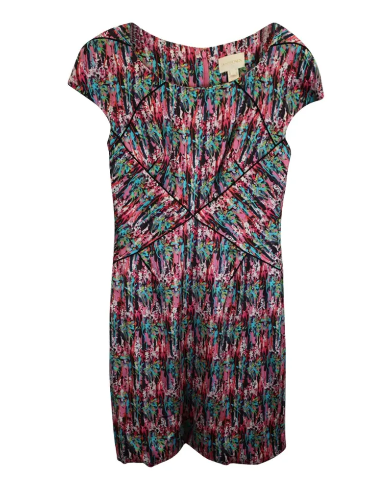 Zac Posen Minikleid mit Blumen-Print - Rosa Rosa